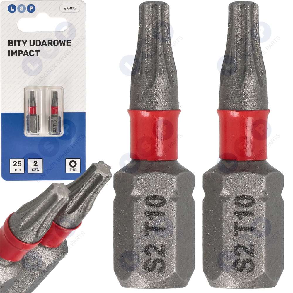 Nárazový bit TORX T10 25 MM Súprava bitov LSP IMPACT 2 KS